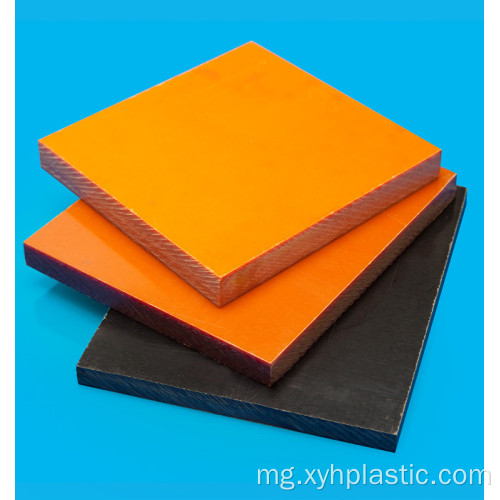 Plate Orange Phenollic Bakelite